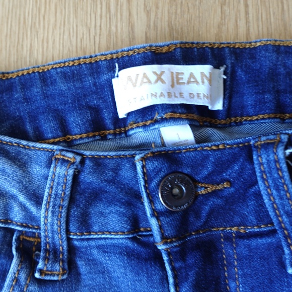 Wax Jean Women’s Skinny Cargo Jeans • Distressed Blue Denim • Size 1 - Picture 2 of 3